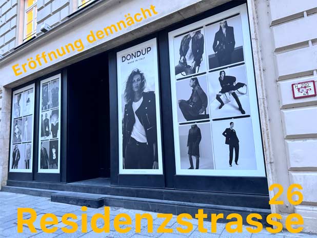 Ein "Dondup Store" eröffnet in München in der Residenzstrasse im Frühjahr 2024 Foto: Martin Schmitz