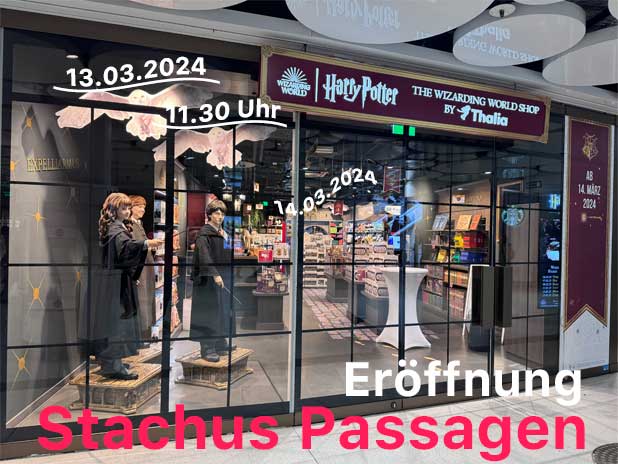 Der "Harry Potter" Pop Up Store in den Stachus- Passagen eröffnet am 14.03.2024 ab 11.30 Uhr Foto: Martin Schmitz